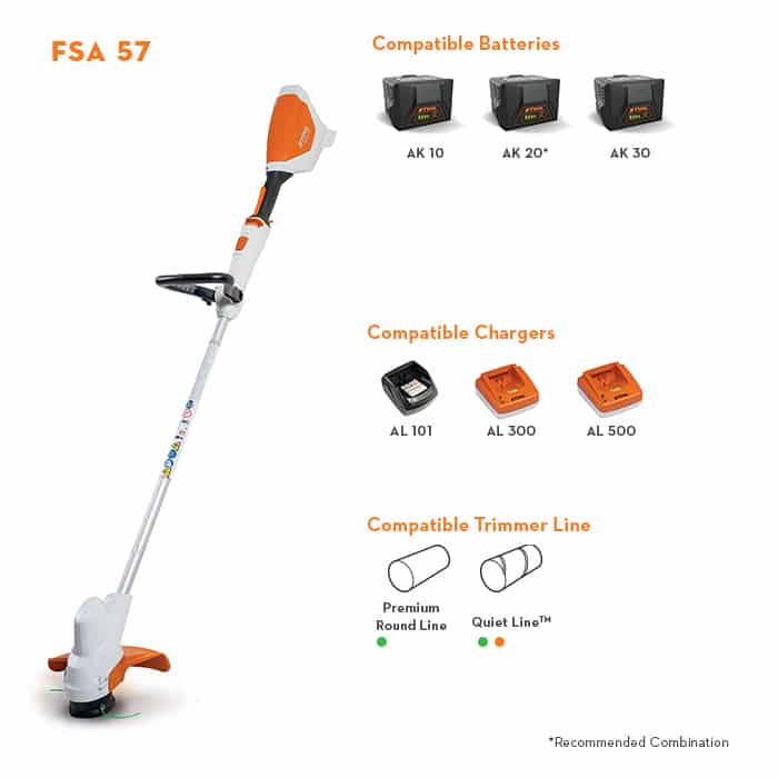 STIHL Battery Trimmer FSA 57 2 STILH-Trimmer-fsa57-accs